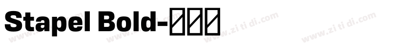 Stapel Bold字体转换